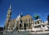 Hungary / Ungarn / Magyarorszg - Budapest: St Mathew's / Matthias church  and St Stephen / Szent Istvn monument (photo by J.Kaman)