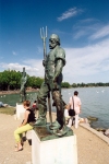 Hungary / Ungarn / Magyarorszg - Balatonfred: local Neptune - Tagore stny (photo by Miguel Torres)