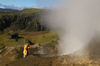 Iceland - Hot spring with mountains near Hveragerdi (photo by B.Cain)