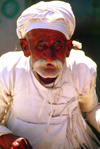 India - Rajasthan: old man with deep wrinkles - photo by E.Petitalot