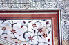 India - Agra (Uttar Pradesh) / AGR : Agra: Taj Mahal - detail of the work in marble - Unesco world heritage (photo by Francisca Rigaud)