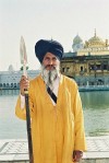 India - Amritsar (Punjab): Sikh man by the Golden temple (photo by J.Kaman)