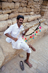Jaisalmer / Dajsalmr: Rajasthani musician (photo by J.Kaman)