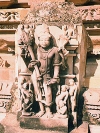 India - Khajuraho temples (Madhya Pradesh): Shiva at Vishnavath Temple (photo by B.Cloutier)