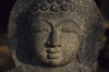 India - Halebeed / Halebid (Karnataka): Buddha head in sandstone - photo by W.Allgwer