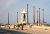 India - Pondicherry: Ghandi walks from the ocean (photo by Miguel Torres)