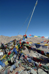 India - Ladakh - Jammu and Kashmir: cairn and prayer flags - photos of Asia by Ade Summers