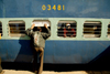 New Delhi, India: traveling by train in India - saying goodbye - photo by G.Koelman