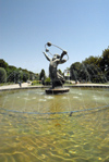 Iran - Tehran - Laleh Park- statue of Biruni, a medieval Persian astronomer - photo by M.Torres