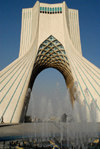 Iran - Tehran - Shahyaad Monument - Azadi square - fountain - photo by M.Torres