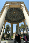 Iran - Shiraz: Mausoleum of Hafez - people at the poet's tomb - photo by M.Torres