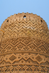 Iran - Shiraz: beatiful geometrical motives made with bricks - Karim Khan Zand citadel - photo by M.Torres