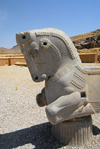 Iran - Persepolis: bull's head - photo by M.Torres