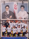 Iran -  Bandar Abbas: local pop idols, the Mullahs (Khomeni and Khamenei) and the Portuguese football team - photo by M.Torres
