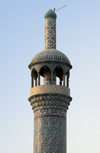 Iran -  Bandar Abbas: on of the minarets of the main Sunni mosque - photo by M.Torres