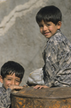 Iran - Takab / Tikab: Kurdish kids - photo by W.Allgower