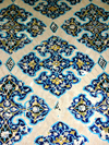 Tabriz - East Azerbaijan, Iran: tiles - decoration at the Blue mosque - photo by N.Mahmudova