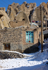 Kandovan, Osku - East Azerbaijan, Iran: brick buildings and troglodite homes - winter - photo by N.Mahmudova