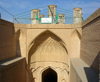 Yazd, Iran: stairs leading to a cistern - Shesh Badgiri anbar - Sar-dar entrance - photo by N.Mahmudova