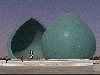Iraq - Baghdad / Bagdad / Bagdade / BGW /SDA : splitting the dome - Iran - Iraq war Martyrs' monument - designed by Iraqi sculptor Ismaayl Fatal / Martyrs sculpture - Al-Shaheed Monument (photo by A.Slobodianik)