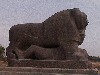 Iraq - Babylon / Babylonia / Babel (Babil province):  lion killing a man (photo by A.Slobodianik)