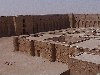 Iraq - Ukhaidir: the castle - desert hunting castle of Prince Isa Ibn Musa - Abbasid architecture - stone-and-wood castle (photo by A.Slobodianik)