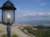 Israel - Tzfat: view of the valley - lamp - photo by E.Keren