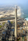 Israel - Hadera: Orot Rabin power station - Bird's eye view - photo by E.Keren