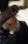Israel - Jerusalem - old Orthodox Jew with fur hat praying - Shtreimel hat - photo by Walter G. Allgwer