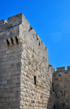 Jerusalem, Israel: tower by the Jaffa gate, west side of the city walls - photo by M.Torres