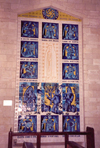 Israel - Nazareth of the Annunciation, North district: Portuguese tiles in the Galilee - Basilica of the Annunciation - photo by M.Torres