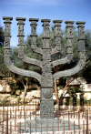 Israel - Jerusalem: Menorah in front of the Knesset - photo by J.Fekete