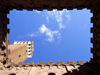Italy / Italia - Siena (Toscany / Toscana / Toscania) / FLR : inner court - Torre del Mangia- Historic Centre of Siena - Unesco world heritage - photo by M.Bergsma