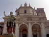 Milan / Milano (Lombardy / Lombardia) / MXP / LIN :  Roman heritage - Constantine statue - Basilica di San Lorenzo Maggiore  (photo by M.Bergsma)
