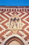 Vicenza  - Venetia / Veneto, Italy / VIC : detail of the side entrance - Chiesa di S.Croce / dei Carmini in S.Giacomo Maggiore - Unesco world heritage site - photo by M.Torres