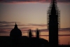 Italy / Italia - Venice / Venedig / Venecia: San Giorgio with scaffolding - at sunrise (photo by M.Gunselman)
