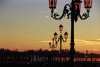 Italy / Italia - Venice: Piazza San Marco at sunrise - lamp posts (photo by M.Gunselman)