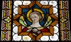 Italy / Italia - Umbria: angel - stained glass (photo by Emanuele Luca)