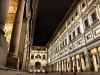 Italy / Italia - Florence / Firenze (Toscany / Toscana) / FLR : Uffizi Gallery - Galleria degli Uffizi  - one of the oldest and most famous art museums in the world - designed by  Giorgio Vasari for Cosimo I d Medici as the offices for the Florentine magistrates - nocturnal - photo by M.Bergsma