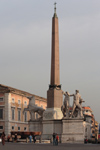 Rome, Italy - Castor and Pollux - fountain and obelisk - Palazzo del Quirinale - photo by A.Dnieprowsky / Travel-images.com