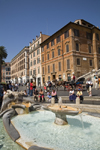 Rome, Italy: Barcaccia Fountain in Piazza di Spagna - by Pietro Bernini and his son Gian Lorenzo Bernini - photo by I.Middleton