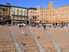 Italy / Italia - Siena  (Toscany / Toscana) / FLR : on Piazza del Campo - Palazzo Pubblico - Unesco world heritage site - photo by M.Bergsma