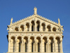 Pisa, Tuscany - Italy: the Duomo, detail of the faade - photo by M.Bergsma