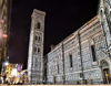 Florence / Firenze - Tuscany, Italy: the Duomo and Giotto's marble-clad Campanile - nocturnal - photo by M.Bergsma