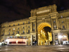 Florence / Firenze - Tuscany, Italy: arch at Piazza della Republica nocturnal - photo by M.Bergsma