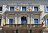Rome, Italy: balcony of Via Nazionale 46 - Eurostars International Palace - luxury hotel - photo by M.Torres