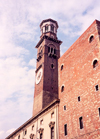 Verona  - Venetia / Veneto, Italy: tower - Torre dei Lamberti - photo by M.Torres