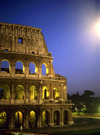 Rome, Italy: Colosseum - nocturnal view - built for 80,000 spectators - photo by J.Fekete