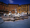 Rome, Italy: Fountain of Neptune, by Giacomo della Porta - Piazza Navona - photo by J.Fekete