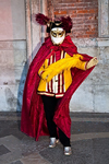Carnival participant with Carnival costume in Piazza San Marco, Venice - photo by A.Beaton